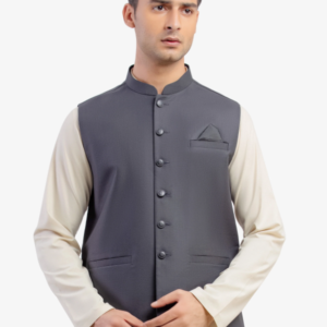 Men's Dark Grey Waist Coat