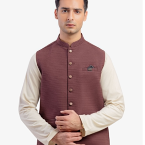 Men's Maroon Waist Coat