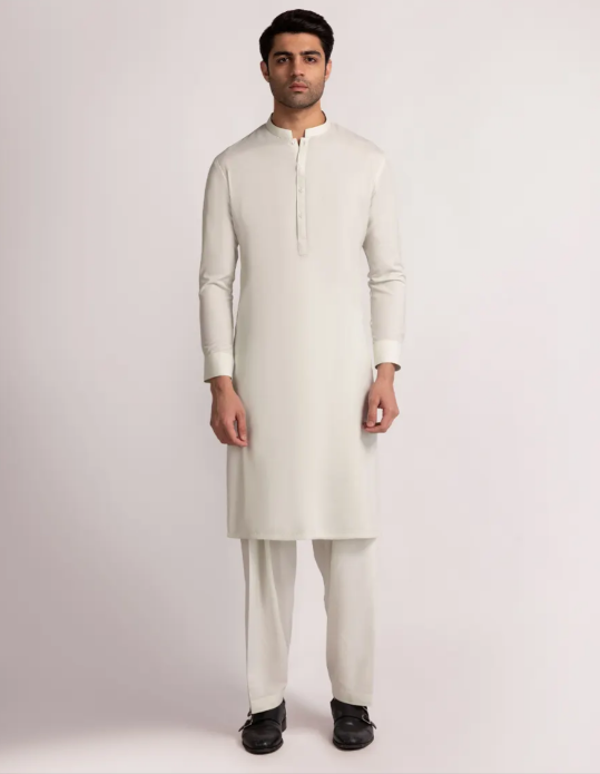 LIGHT GREEN CASUAL KAMEEZ SHALWAR - Image 2