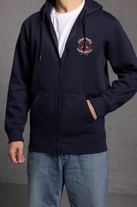 Men’s Graphic Zipper Hoodie - Image 2