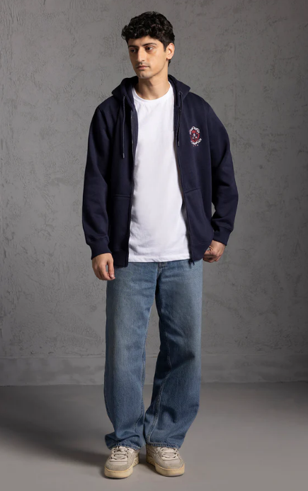 Men’s Graphic Zipper Hoodie - Image 3