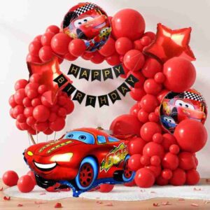 58 Pcs Car Happy Birthday Balloon Set