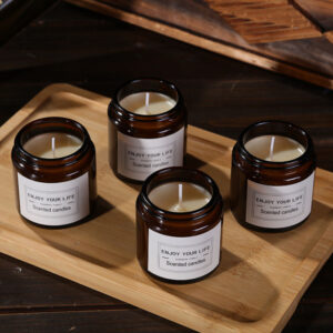 Mini Scented Candles in Glass Jars – Pack of 4