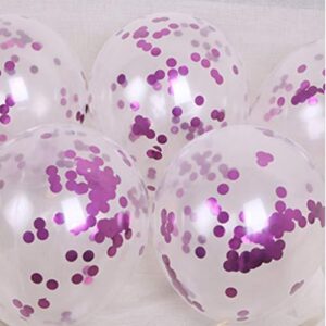Purple Confetti Balloons