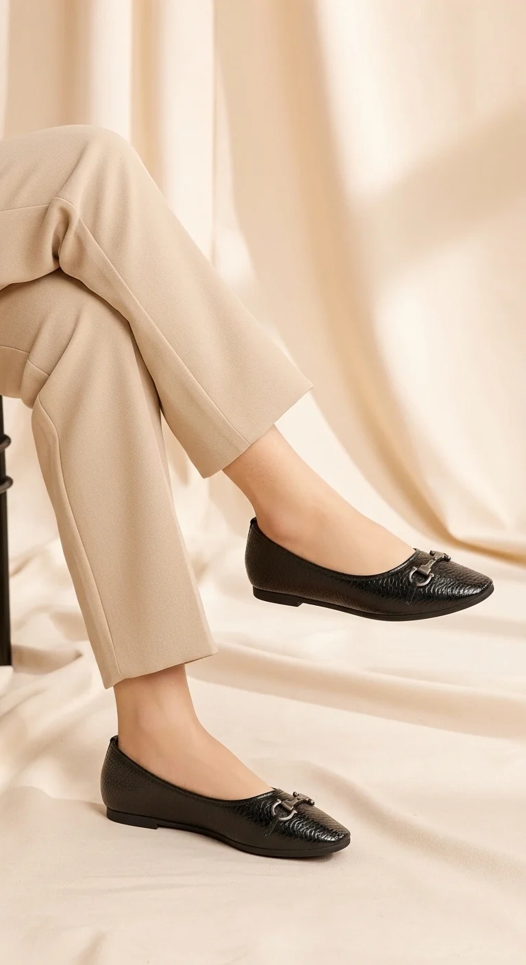 Black Casual Pumps For Women - Image 3