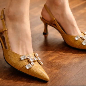 Zofia Stone Croc Heel