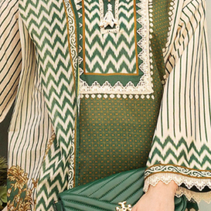 3 Piece Unstitched Printed Lawn Suit