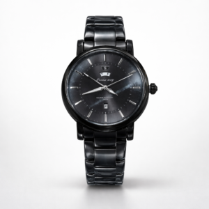 Matte Black DayDate Watch for Men