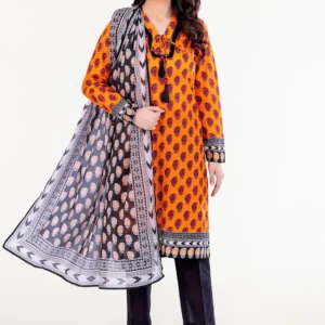 3 Piece Unstitched Printed Lawn Suit