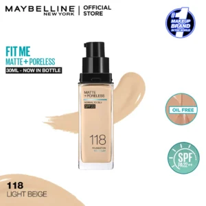 Maybelline Fit Me Foundation 118 Light Beige 30ml