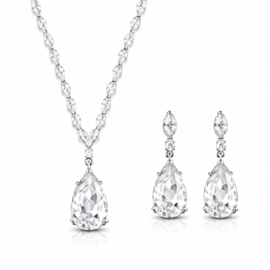 Clear Crystal Jewelry Set