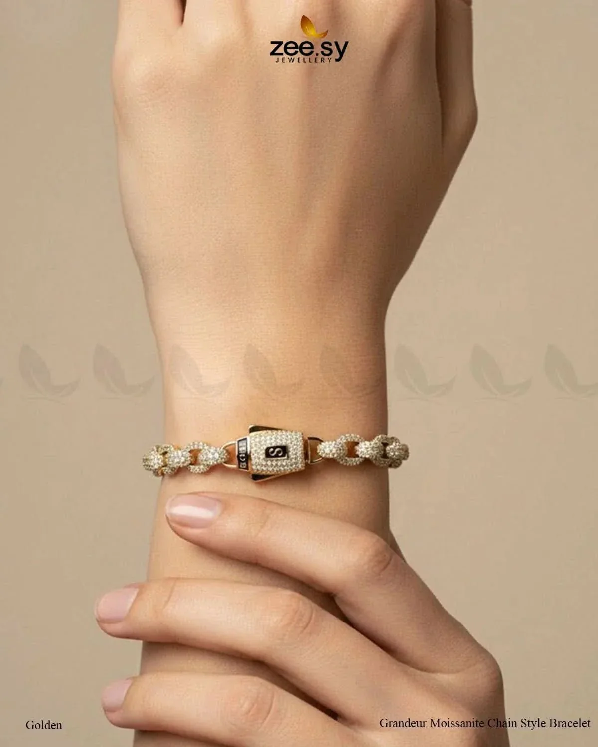 Grandeur Moissanite Charm Style Bracelet