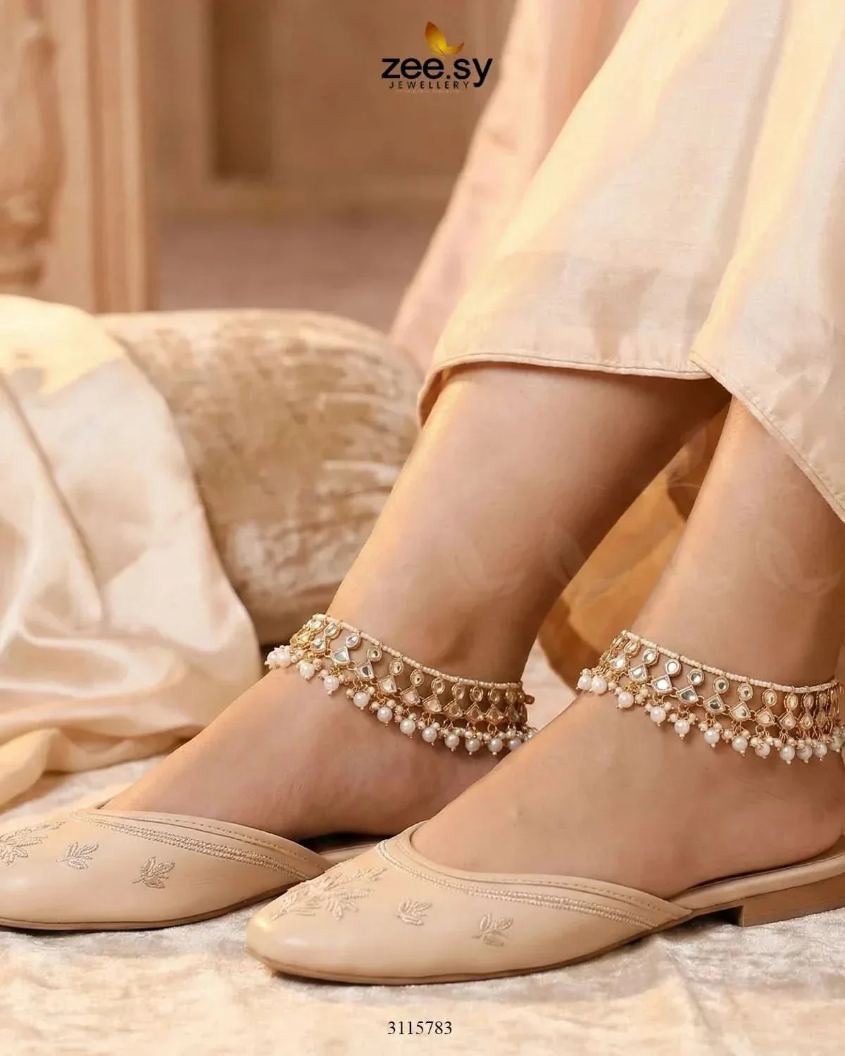Benitoite Anklets