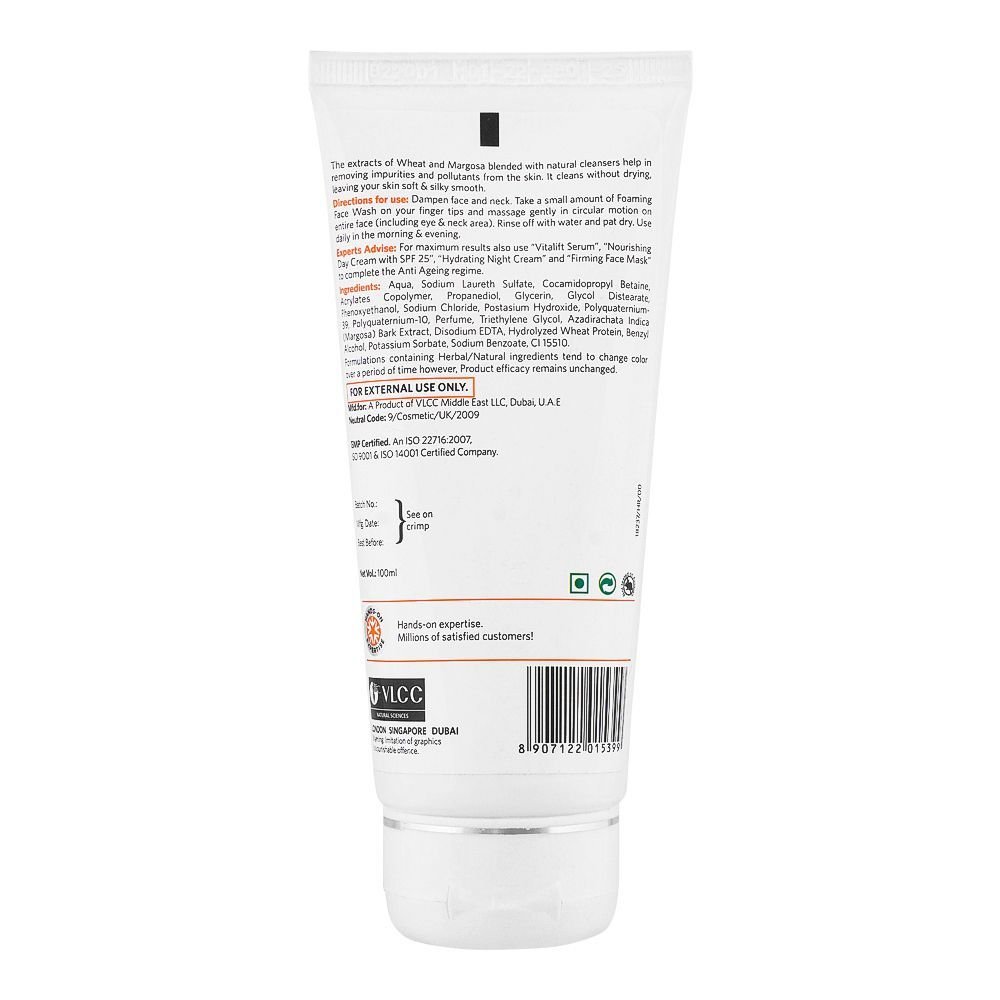 VLCC Natural Sciences Anti Ageing All Skin Types Foaming Face Wash, 100ml - Image 2