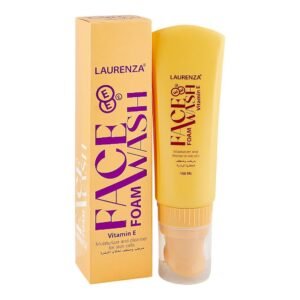 Laurenza Vitamin E Foam Face Wash, Olive Oil, Glycerin, 100ml
