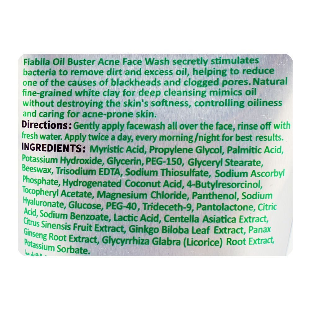 Fiabila Men's Oil Buster Face Wash - Image 3