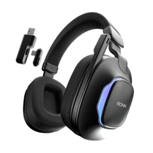 Hurricane Headphone wireless Bluetooth over-ear headphones in black