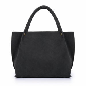 Black Mocha Suede Tote Bag