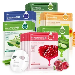 HCHANA Pack of 6 Fruit Plant Series Sheet Mask